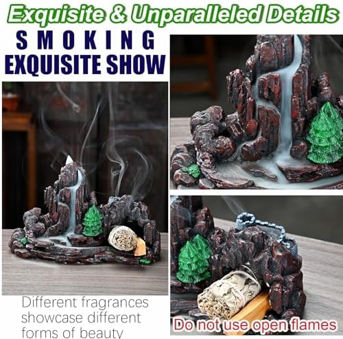 5 in 1 Mountain Waterfall Incense Holder