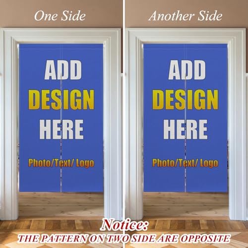 Custom Double Sided Noren Curtain for Home Decor
