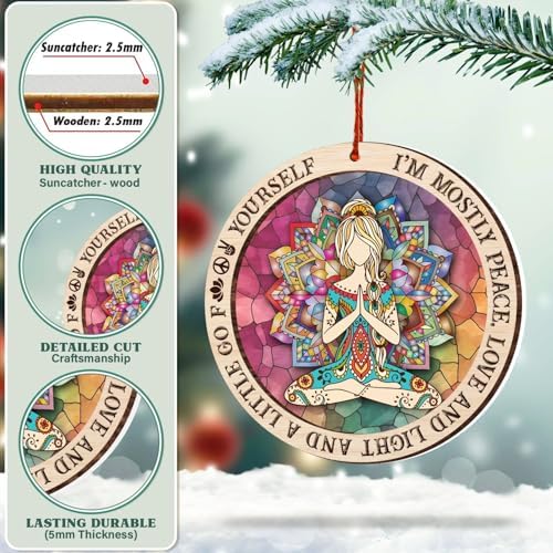 Namaste Yoga Ornament for Christmas Tree 2024