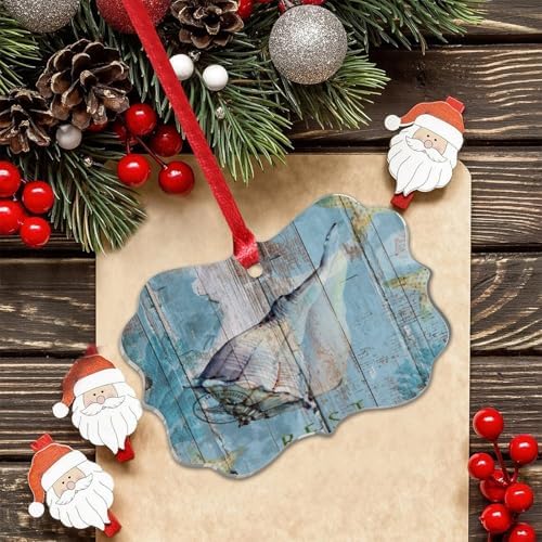 3 Inch Acrylic Christmas Ornaments Nautical Theme