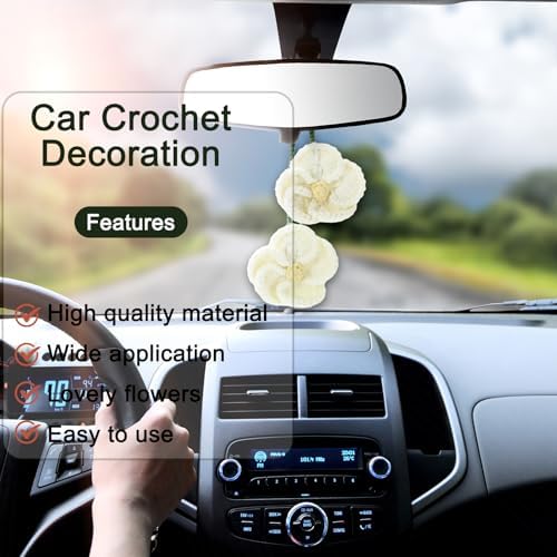 Cute Hibiscus Car Hanger Ornament for Women