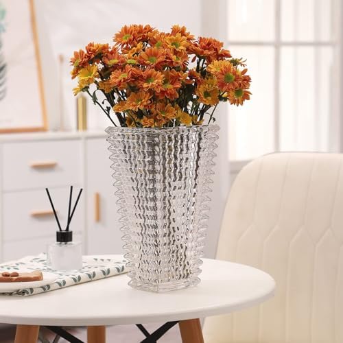 Crystal Glass Vase 11 Inches for Flowers