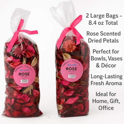 Rose Scented Potpourri Bags 2 Large Packs 84 oz Total