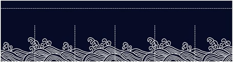 Zzooi Sushi Bar Doorway Short Noren Curtain - 47x12 Inches