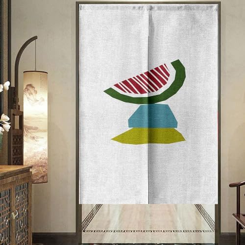 Chickwin Japanese Door Curtain Linen Panels