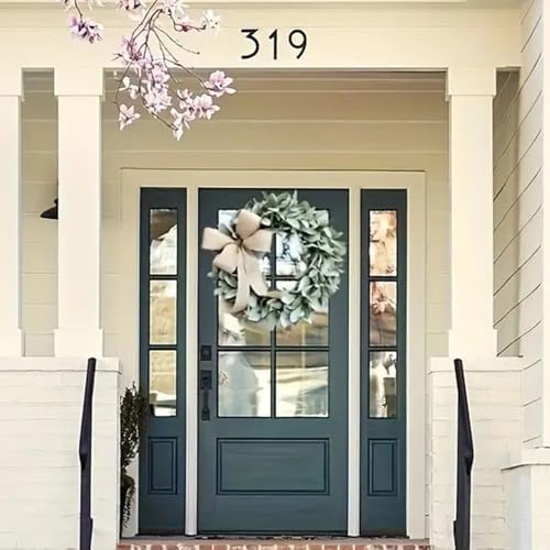 Lambs Ear Teardrop Front Door Wreath