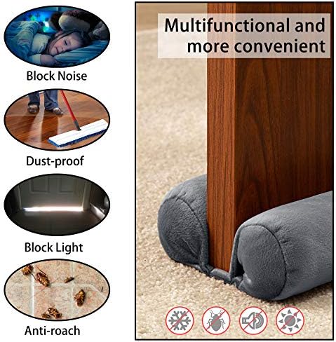 Tumi Mallody Door Draft Stopper Weather Stripping Noise Blocker Adjustable Velvet Seal