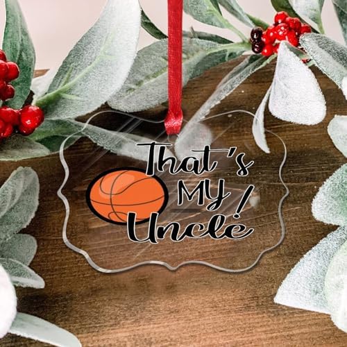 2023 Acrylic Basketball Uncle Nephew Christmas Bauble Decorations