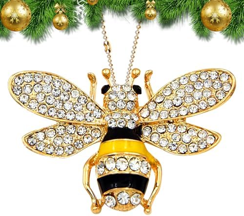Honey Bee Hanging Ornament Set for Christmas