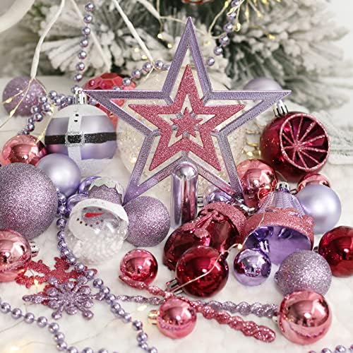 SY Super Bang 90PCS Shatterproof Christmas Hanging Ornaments Set