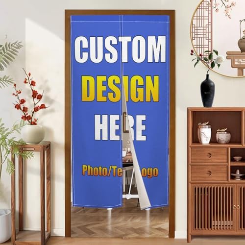 Custom Japanese Noren Curtain with Personalized Design