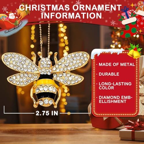 Honey Bee Hanging Ornament Set for Christmas