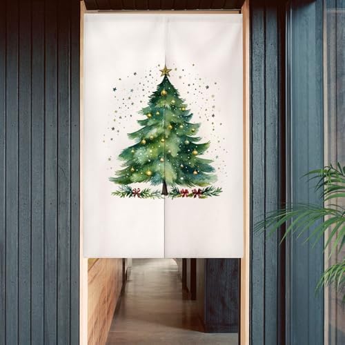 Chickwin Japanese Door Curtain Red 295x59 Inch