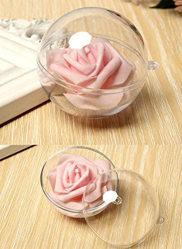 KENAST Clear Fillable Ornaments Ball 6pcs 100mm DIY Decor