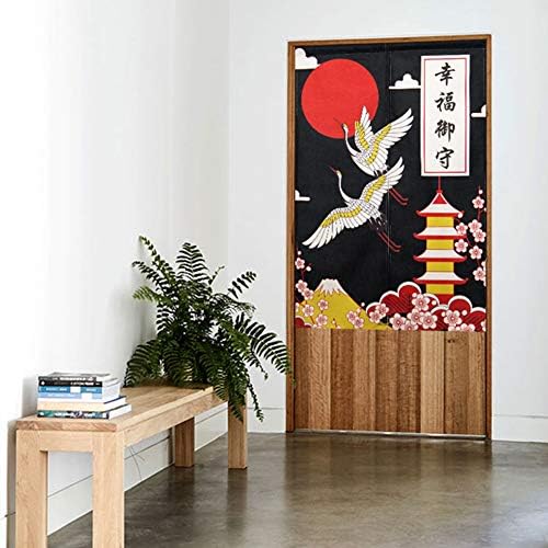 BAIHT HOME Door Curtain Cotton Linen Handcrafted Blackout Panel