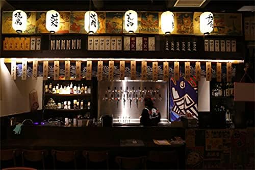 Octopus Shrimp Noren Panel 40x140cm for Restaurant Decor