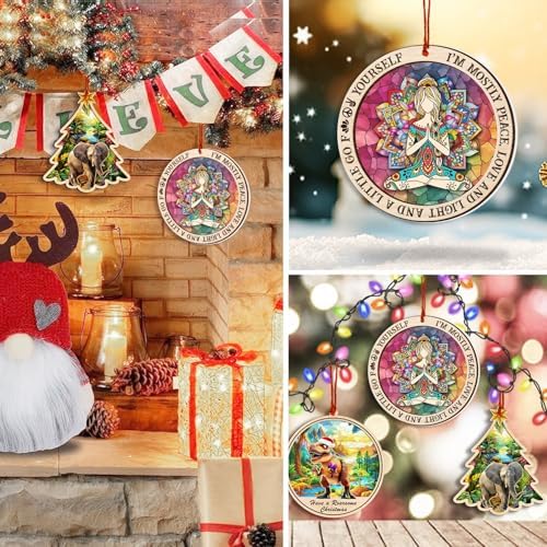 Namaste Yoga Ornament for Christmas Tree 2024
