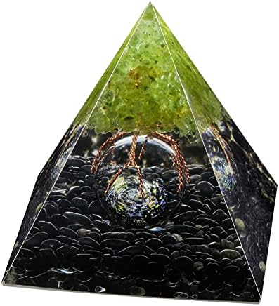 Rockcloud Tree of Life Orgone Pyramid Crystal Decor