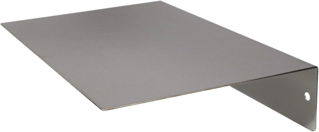 Buhbo Mitus Floating Shelf Wall Mounted 8x12 Brushed Stainless Steel