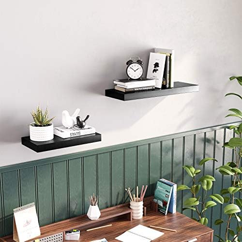 VASAGLE Floating Wall Shelf 157 Inch Black
