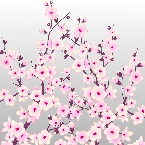 CafePress Cherry Blossom Round 4 Inch MDF Wooden Hanging Ornament