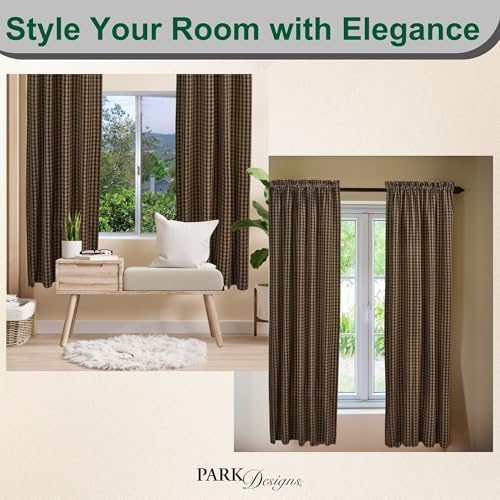 Park Designs Sturbridge Lined Panel 84 Black