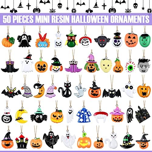 Chunful 50 Piece Halloween Tree Ornament Set