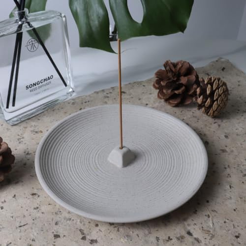 White Ceramic Incense Holder Modern Style