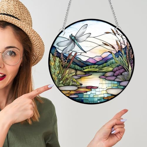 118 Inch Dragonfly Acrylic Window Hanging Art Decor