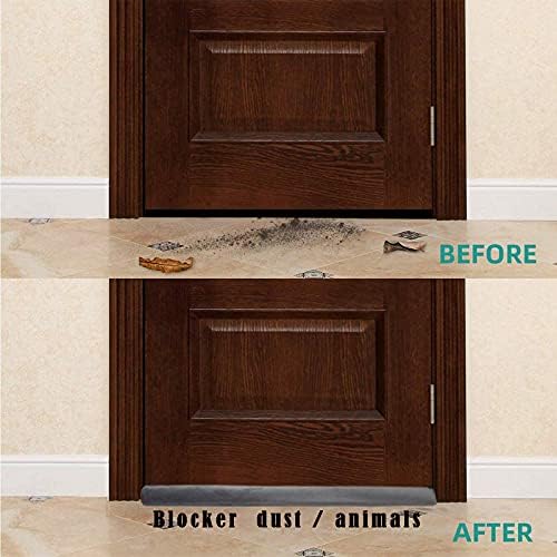 Tumi Mallody Door Draft Stopper Weather Stripping Noise Blocker Adjustable Velvet Seal