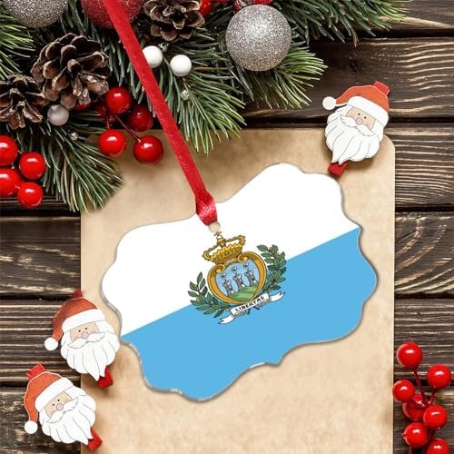 3 Inch Clear Acrylic Christmas Ornaments 2023 San Marino Decor