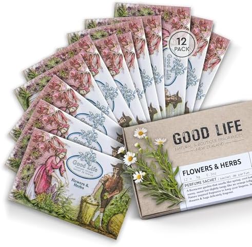 Good Life Flowers Herbs Scented Sachets 12 Pack