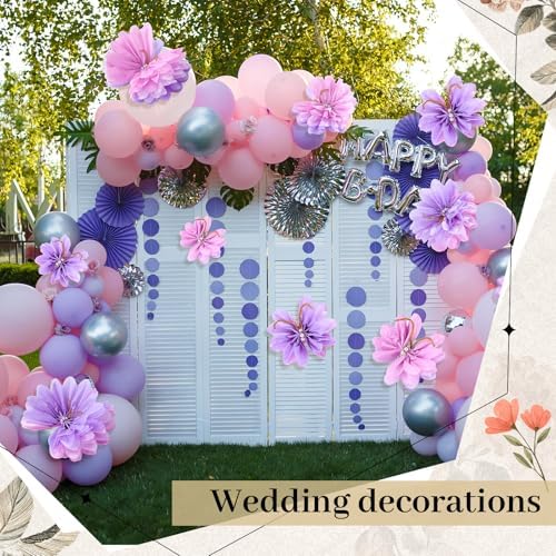 12 Pcs Purple Gradient 3D Hanging Butterfly Decorations