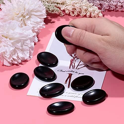 TUMBEELLUWA 4 Crystal Thumb Worry Stones Set