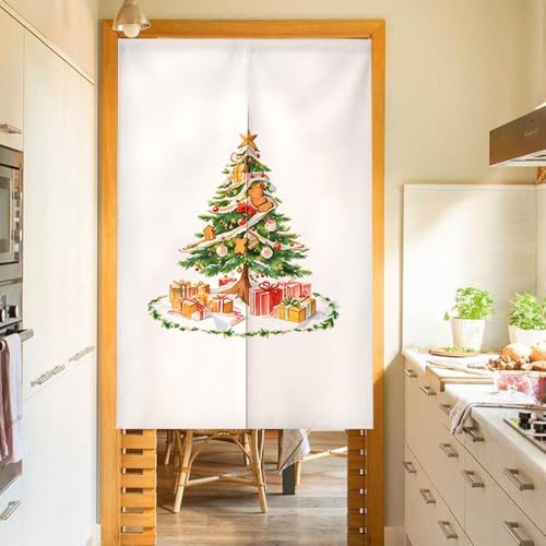 Chickwin Japanese Door Curtain Red 295x59 Inch