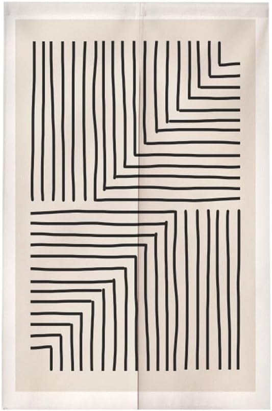 Chickwin Japanese Door Curtain Geometry Noren Panel