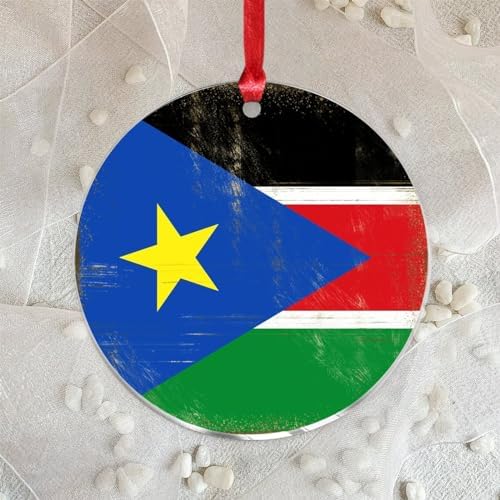 3 Inch Clear Acrylic Christmas Ornaments 2023 Flag Heroes Series