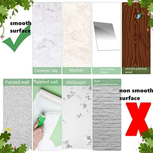 Adhesive Wall Mounted Shelves 4pcs Set White ABS Plastic Hanging Storage Bins