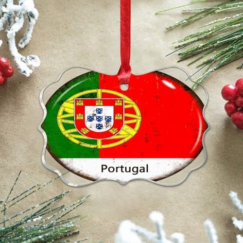 3 Inch Acrylic Christmas Ornaments 2024 Portugal Decorative Baubles