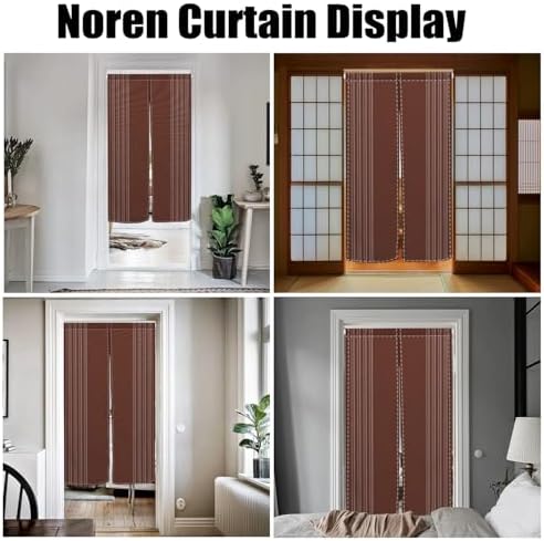 Japanese Style Noren Curtain Panel 34x60 Inch