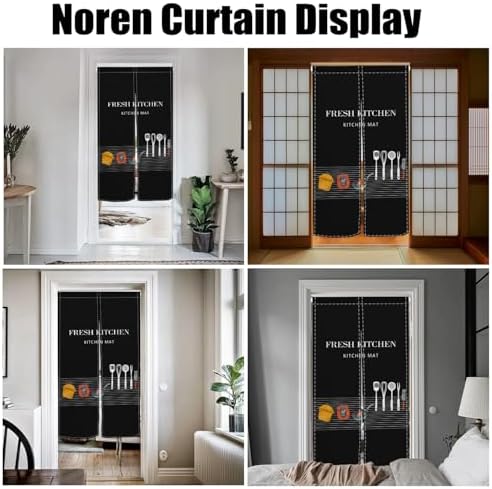 Japanese Doorway Curtain Noren Panel 283x472 Inch