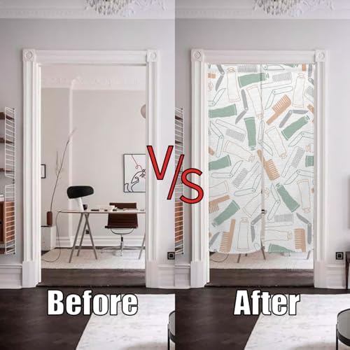 Leowefowa Long Noren Door Curtain 283 x 472 Inches