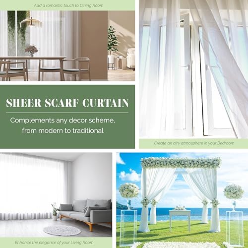 Elegant Comfort Dusty Rose Sheer Curtain Panel - 55 x 216 Long