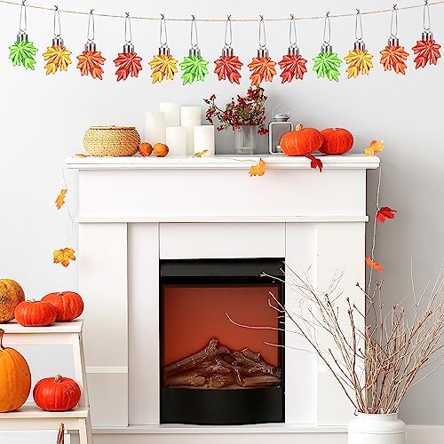 Zeyune Fall Maple Leaf Hanging Ornaments for Thanksgiving