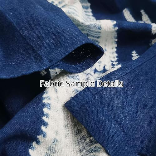 Hand Dyed Japanese Noren Curtain with Shibori Patterns