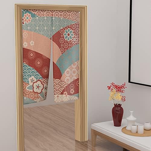 Leowefowa Traditional Japanese Noren Door Curtain
