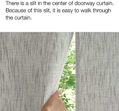 SunnyDayFabric Doorway Curtain Grey Panel
