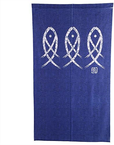 Milltrip Japanese Noren Curtain with Koi Fish Print