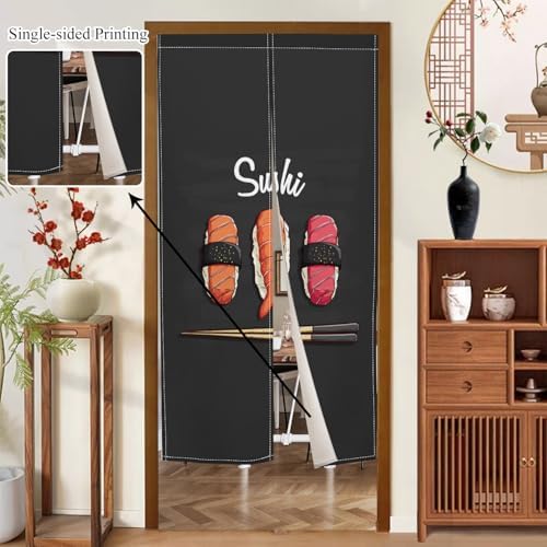 Traditional Japanese Noren Door Curtain Cotton Linen 335 x 709 Inches
