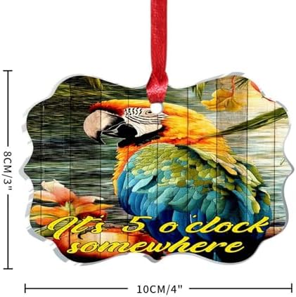 3 Inch Acrylic Christmas Ornaments 2024 Five Oclock Somewhere Decor